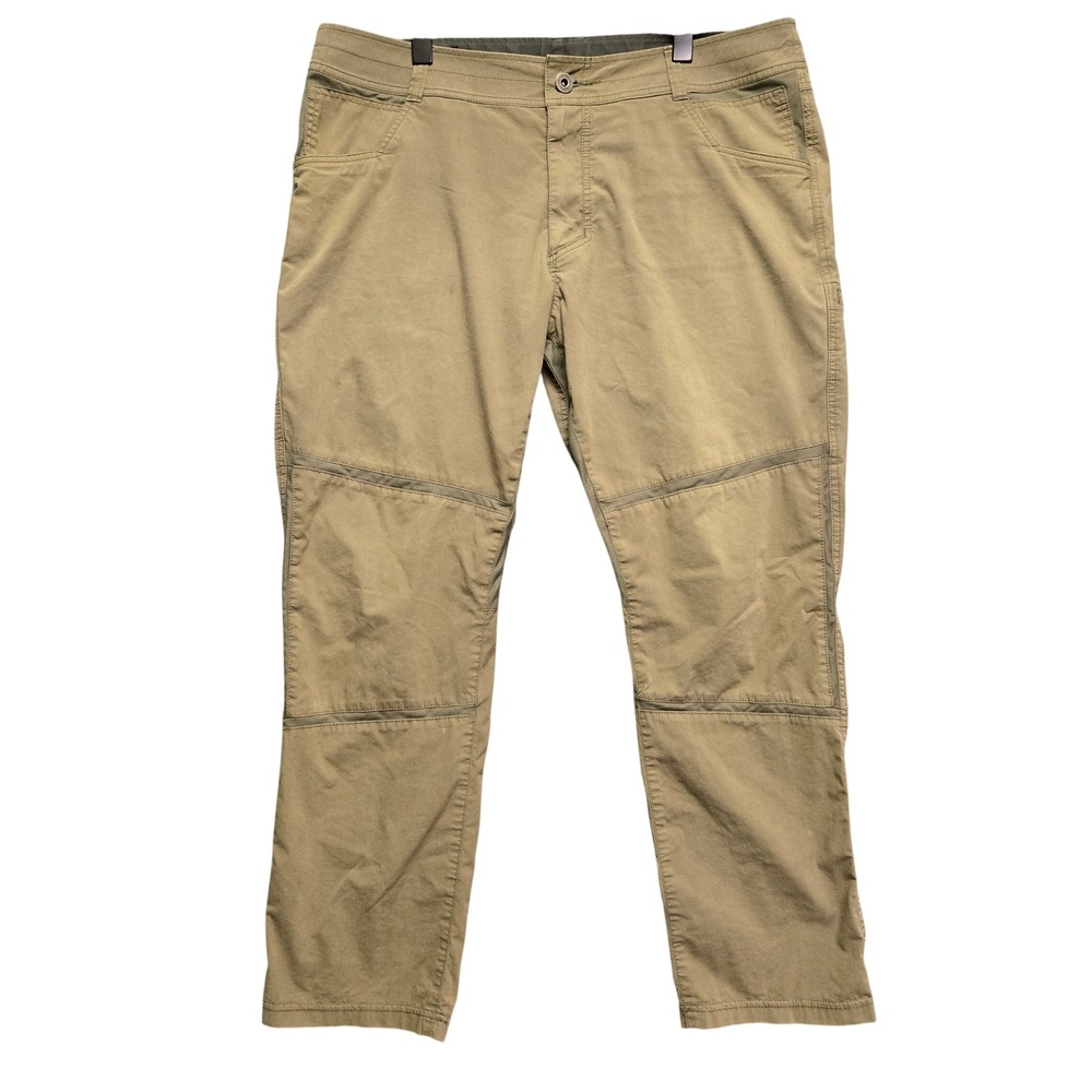 KUHL Free Radikl Hiking Pants 38x30 Khaki Tan Stretch Enduro Cargo Outdoor